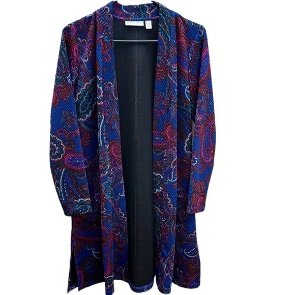 EUC Susan Graver Open Front Duster Top - Picture 1 of 8